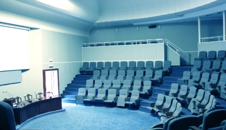 University air-conditioned lecture theatre