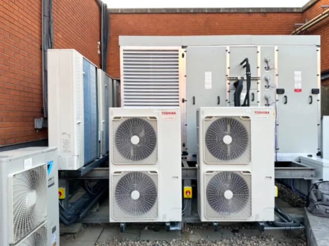air conditioning system on Leeds rooftop
